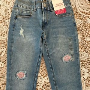 Jeans size 10 super skinny adjustable waist nwt